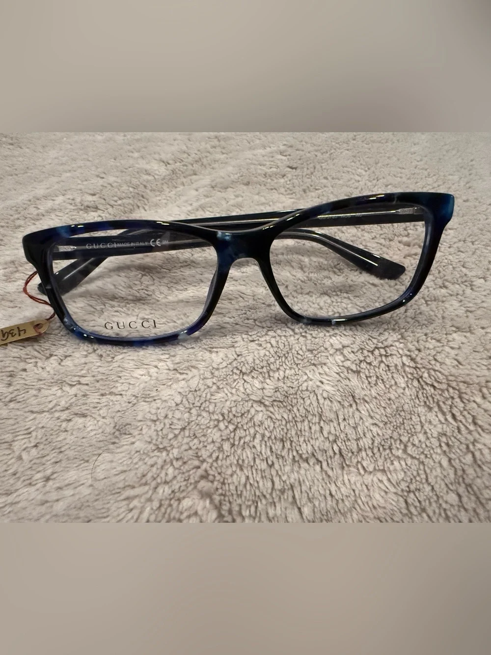 Rare Authentic Gucci GG 3723 Frames Blue Marble Size 140 Glasses Frames RX-able